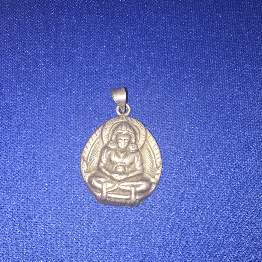 925 Tsongkhapa Gay silver pendant.